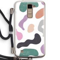 Memphis Shapes: LG K10 (2016) Transparant Hoesje met koord