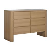 Ladekast Home ESPRIT Natuurlijk Lichtgrijs Modern 120 x 40 x 80 cm