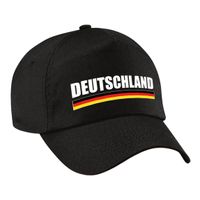 Duitsland/Deutschland landen pet/baseball cap zwart volwassenen   -
