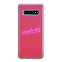 Vice Glow: Samsung Galaxy S10 Plus Transparant Hoesje Vice Glow: Samsung Galaxy S10 Plus Transparant Hoesje