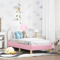 Peuterbedframe met hoofdbord met hoofdeinde Roze 70 x 140 cm PU