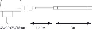 Paulmann SimpLED Outdoor Stripe 78905 LED-strip complete set Met connector (male) 24 V 3 m Warmwit 1 stuk(s)