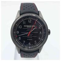 Horlogeband Raymond Weil 2754-BKR-05200 / SU2201-2760R-18 Leder Zwart 22mm