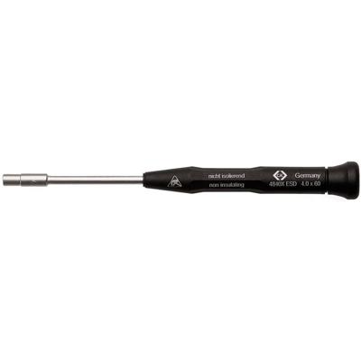 C.K Dopschroevendraaier ESD Sleutelbreedte (metrisch): 4 mm Koplengte: 60 mm