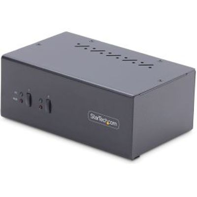StarTech.com P2DD46A2- KVM-switch Zwart