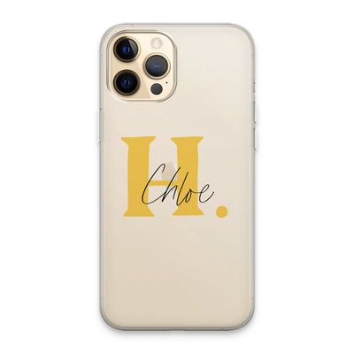 Amber Script: iPhone 13 Pro Max Transparant Hoesje