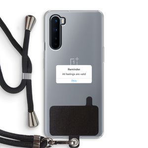 Reminder: OnePlus Nord Transparant Hoesje met koord