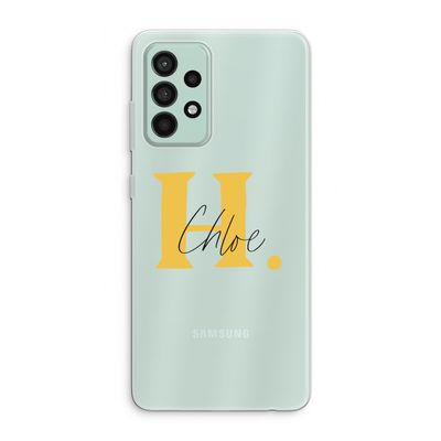 Amber Script: Samsung Galaxy A52s 5G Transparant Hoesje