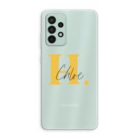 Amber Script: Samsung Galaxy A52s 5G Transparant Hoesje