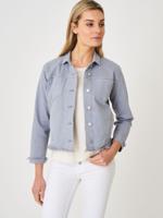 Denim jasje met franje