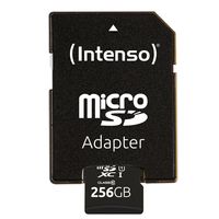 Intenso 256GB microSDXC Performance microSD-kaart 256 GB Class 10 UHS-I Waterdicht - thumbnail