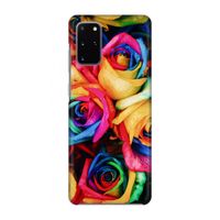 Neon bloemen: Volledig geprint Samsung Galaxy S20 Plus Hoesje