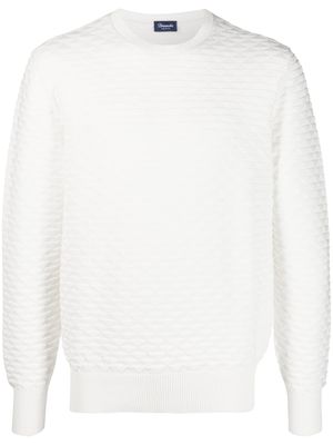 Drumohr pull en coton à losanges - Tons neutres