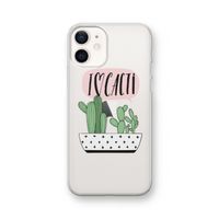I love cacti: iPhone 12 Transparant Hoesje
