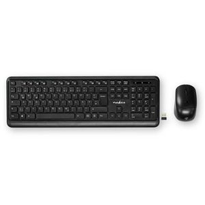 Nedis Muis en Toetsenbordset | Draadloos | USB | QWERTZ | Duits | 1 stuks - KBMCW100BKDE KBMCW100BKDE