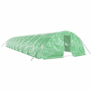 The Living Store Tuinkas - Gegalvaniseerd Staal - 18 x 5 x 2.3 m - PE - Groen