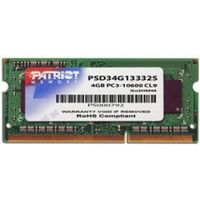Patriot Memory 4GB DDR3 SODIMM geheugenmodule 1 x 4 GB 1333 MHz - thumbnail