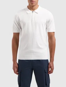 Pure Path Halfzip Polo Heren Wit - Maat XS - Kleur: Wit | Soccerfanshop