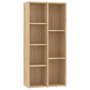 vidaXL Boekenkast 50x25x106 cm bewerkt hout sonoma eikenkleurig