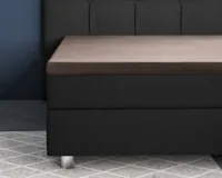 Primaviera Deluxe Topper Satijn Hoeslaken Taupe 140 x 200 cm