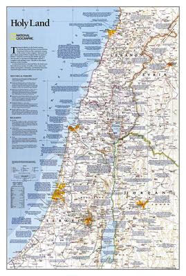 Wandkaart 20044 Holy Land - Israël, 53 x 80 cm | National Geographic