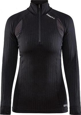 Craft Active extreme X zip ondershirt lange mouw zwart dames