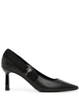 Ferragamo escarpins en cuir Vissia 70 mm - Noir