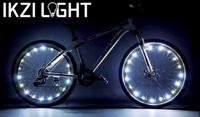 IKZI Wielverlichting voor 2 wielen blauwe leds - thumbnail