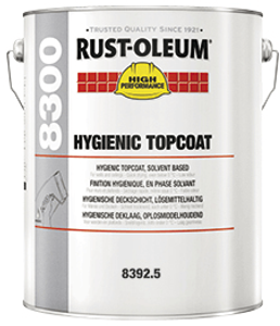 rust-oleum 8300 hygienische muurcoating ral 9010 5 ltr