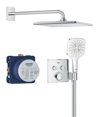 Grohe Precision SmartControl Perfect shower set met Vitalio Rain Mono 310 Cube Chroom