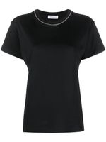 Fabiana Filippi t-shirt à bords contrastants - Noir