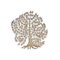 Wanddecoratie Home ESPRIT Gouden Boomstructuur Cottage 120 x 1,5 x 121 cm