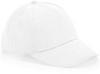 Beechfield CB63NB Junior Organic Cotton 5 Panel Cap - White - One Size