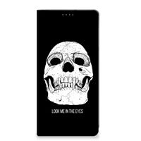 Mobiel BookCase Motorola Moto G54 Skull Eyes - thumbnail