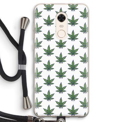 Weed: Xiaomi Redmi 5 Transparant Hoesje met koord