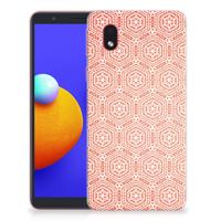 Samsung Galaxy A01 Core | TPU bumper | Pattern Orange Samsung Galaxy A01 Core | TPU bumper | Pattern Orange