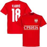 Servië Vlahovic 18 Team T-Shirt