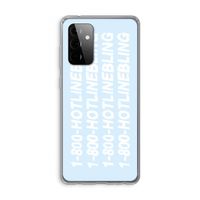 Hotline bling blue: Samsung Galaxy A72 Transparant Hoesje