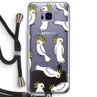 Papegaai: Samsung Galaxy S8 Plus Transparant Hoesje met koord