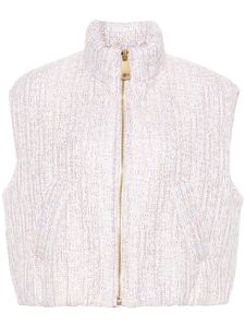 Khrisjoy gilet en tweed - Rose