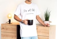 T-shirt mannen wit Achterkant L