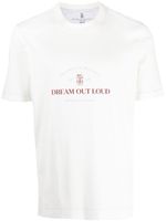 Brunello Cucinelli t-shirt 'Dream Out Loud' - Blanc