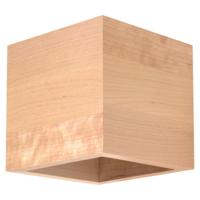 Wandlamp QUAD naturel hout