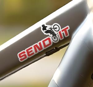Stuur het fiets sticker