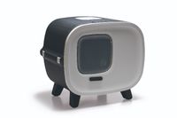 Savic Mira deluxe kattenbak wit/grijs 55,5x44x49,5cm kat Savic Mira deluxe kattenbak wit/grijs 55,5x44x49,5cm kat