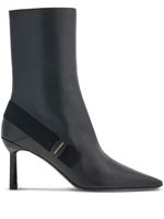 Ferragamo bottines Vara-bow 85 mm en cuir - Noir