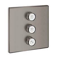 Opbouwdeel GROHE Smartcontrol Volume (3X), Vierkant Hard Graphite Geborsteld