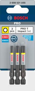 Bosch Accessoires PRO T Impact bits | T25 | T30 | T40 | 55 mm | 3 stuks - 2608521U55