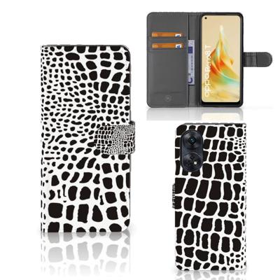 OPPO Reno8 T 4G | Telefoonhoesje | Met pasjeshouder | Slangenprint