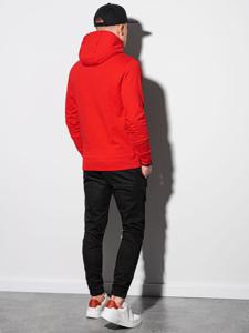 Ombre - heren hoodie rood - B1154-10